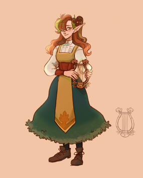 DnD character of Nicole